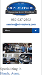 Mobile Screenshot of ohvmotors.com